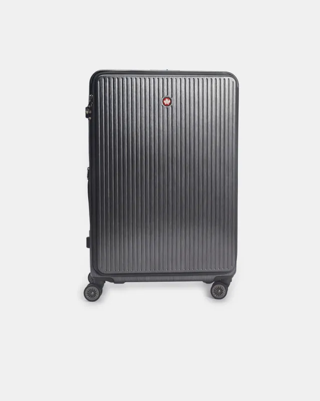 Black Textured 28 Inch Luggage sold by Redtag