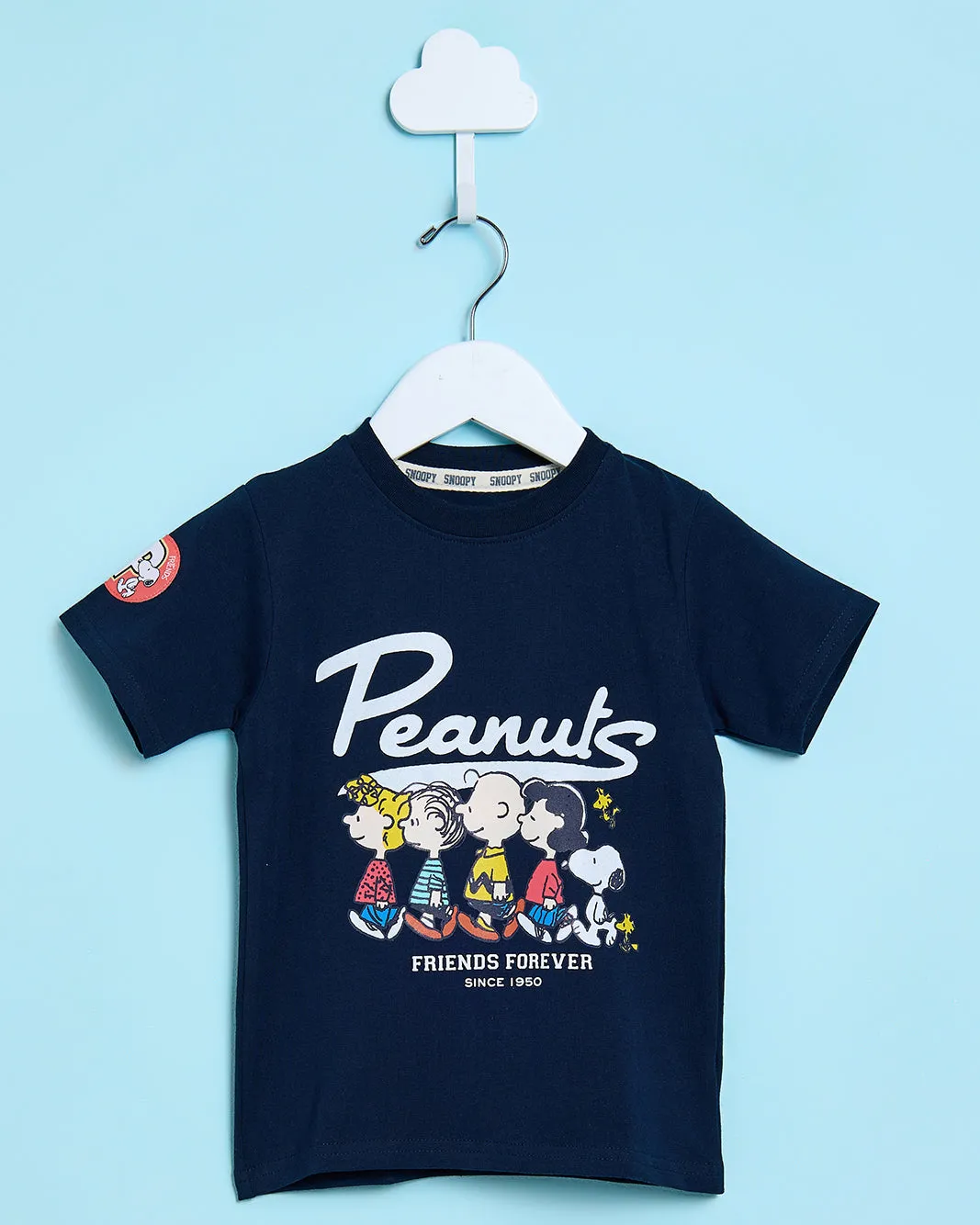 Infant Boys Navy Peanuts T-Shirt sold by Redtag