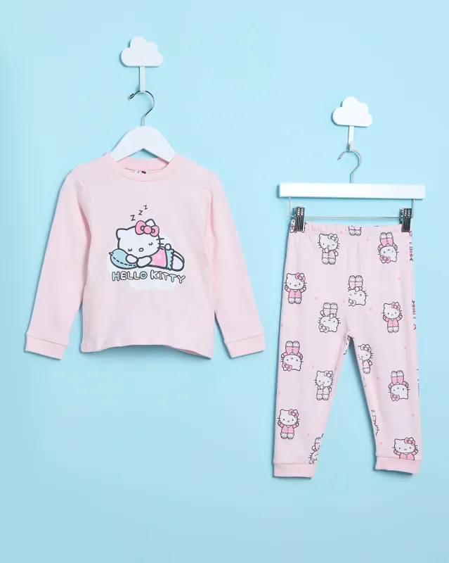 Infant Girls Pink Printed Pyjama Set(2 Piece) sold by Redtag