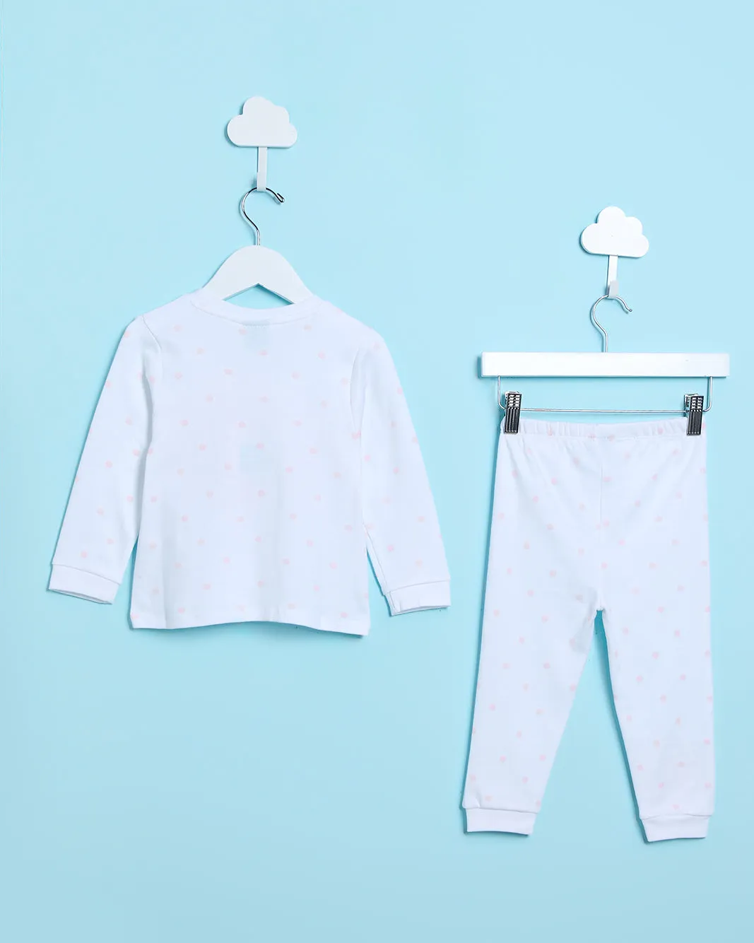 Infant Girls White Printed Pyjama Set(2 Piece) sold by Redtag product image thumbnail 4