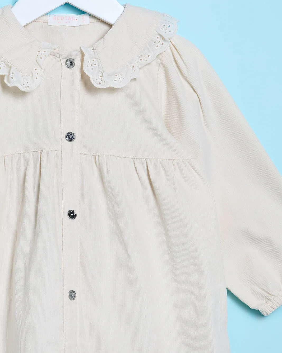 Infant Girls Beige Corduroy Dress sold by Redtag product image thumbnail 2