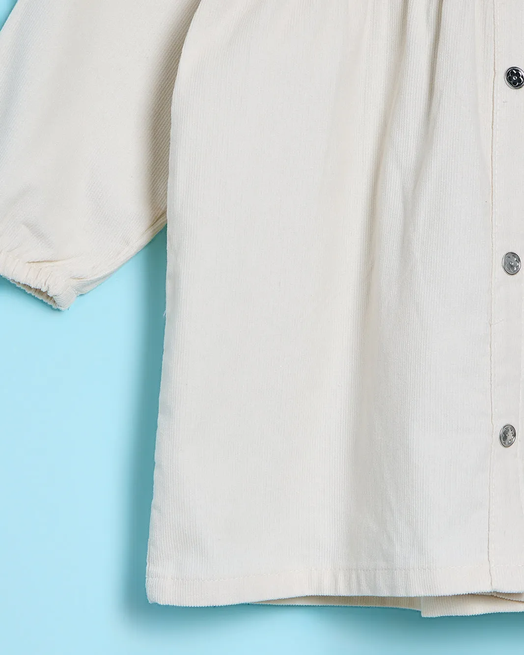 Infant Girls Beige Corduroy Dress sold by Redtag product image thumbnail 3