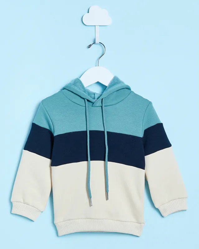 Infant Boys Beige Hooded Sweatshirt sold by Redtag