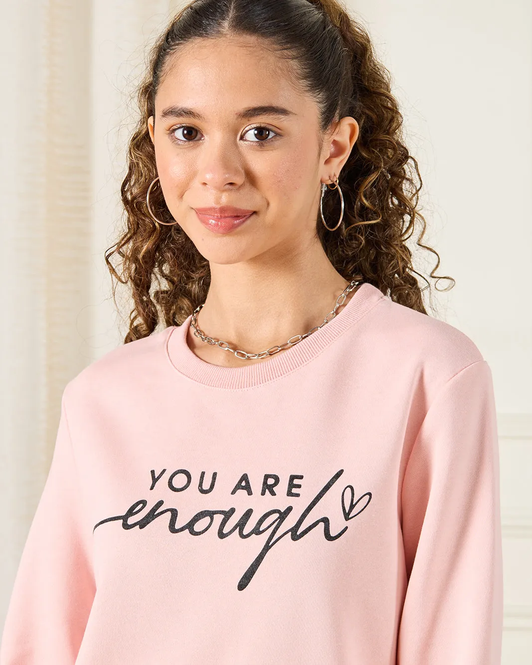 Senior Girls Pink Print Sweatshirt sold by Redtag product image thumbnail 4