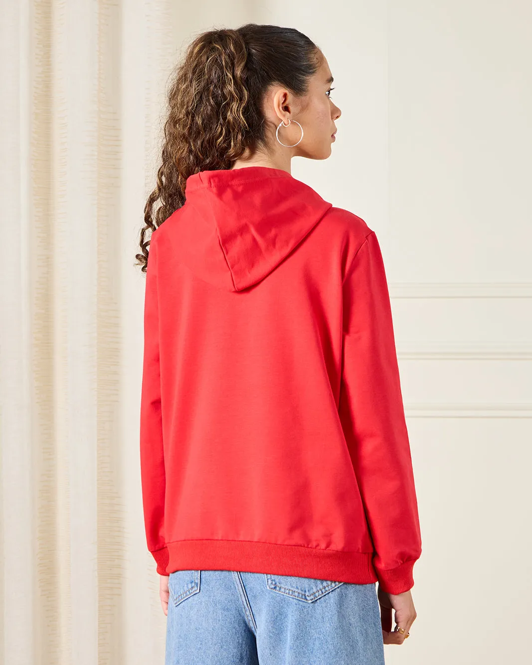 Senior Girls Red Love Print Sweatshirt sold by Redtag product image thumbnail 3