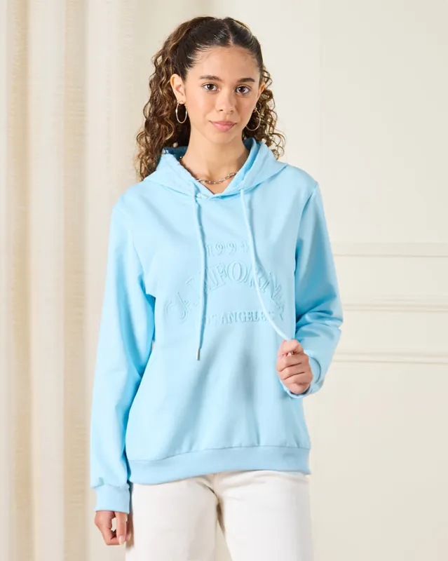 Senior Girls Blue California Sweatshirt sold by Redtag
