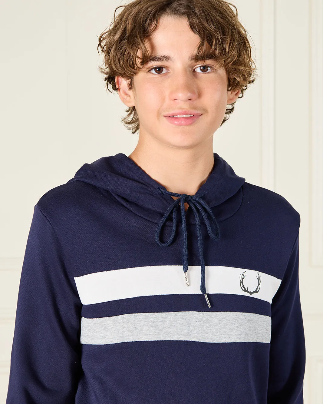 Senior Boys Navy Hooded Sweatshirt sold by Redtag product image thumbnail 4