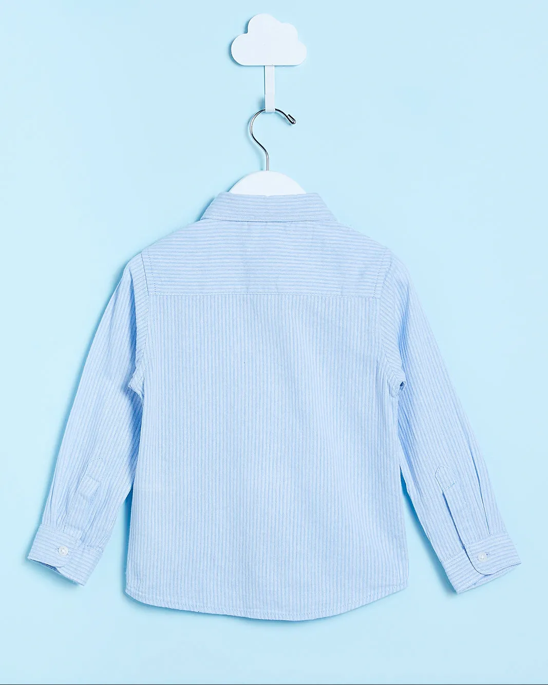 Infant Boys Blue Striped Long Sleeved Shirt sold by Redtag product image thumbnail 4