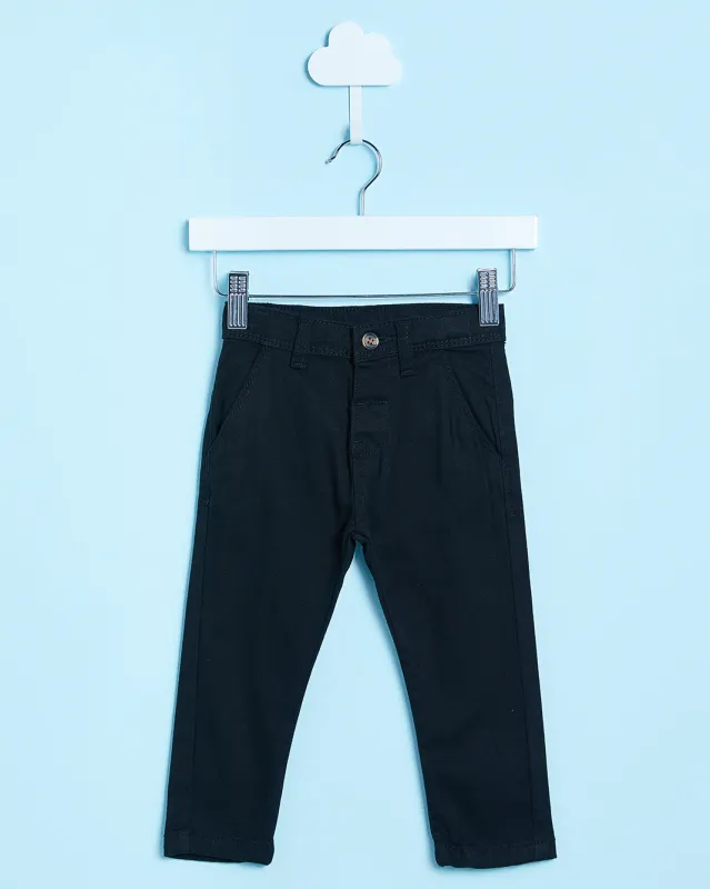 Infant Boys Black Basic Casual Trousers sold by Redtag