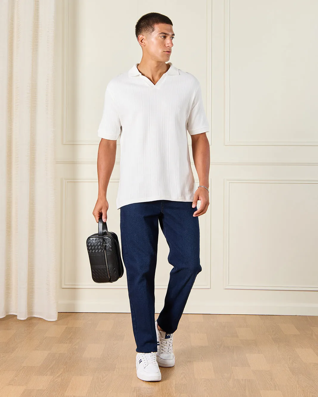 Men White Polo Shirt sold by Redtag product image thumbnail 2