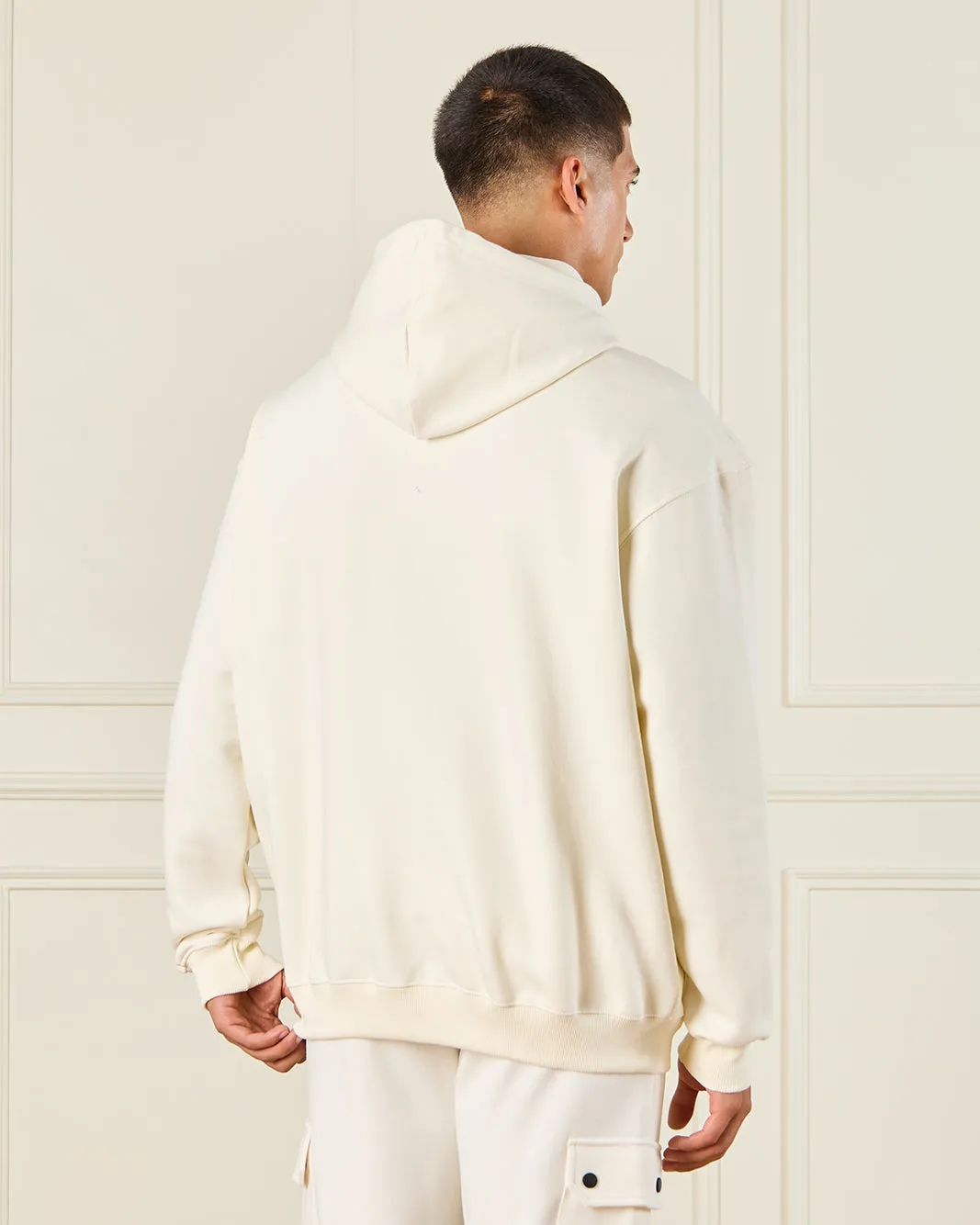 Men Ivory Hooded Sweatshirt sold by Redtag product image thumbnail 3