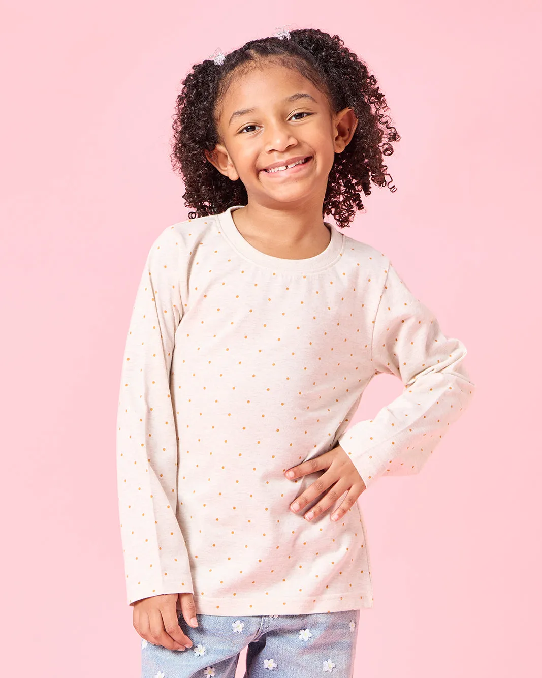 Girls White And Beige T-shirt Set (2Peice) sold by Redtag product image thumbnail 2