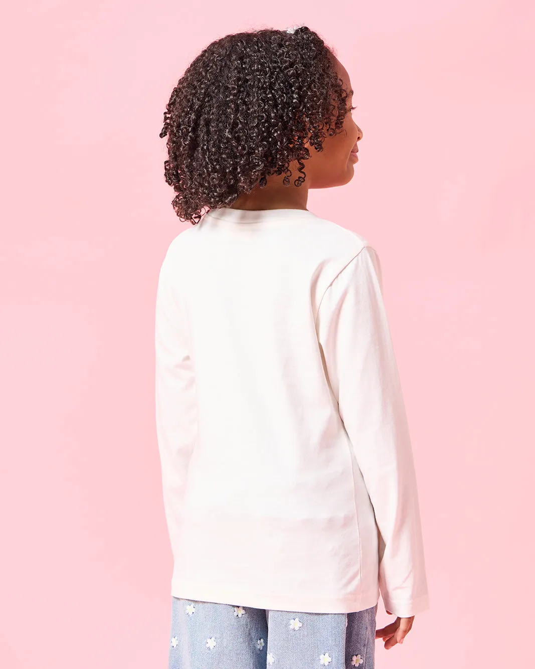 Girls White And Beige T-shirt Set (2Peice) sold by Redtag product image thumbnail 4