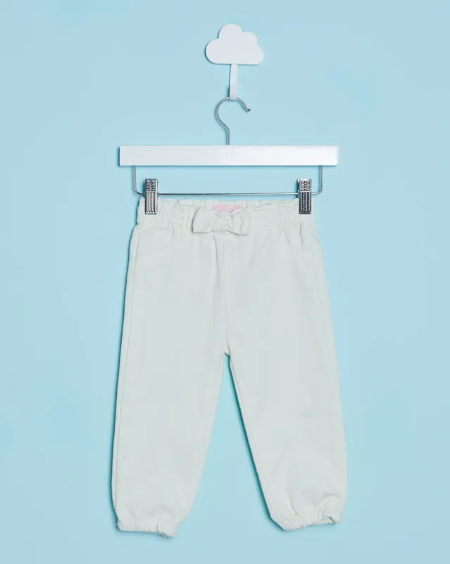 Infant Girls Ivory Joggers sold by Redtag