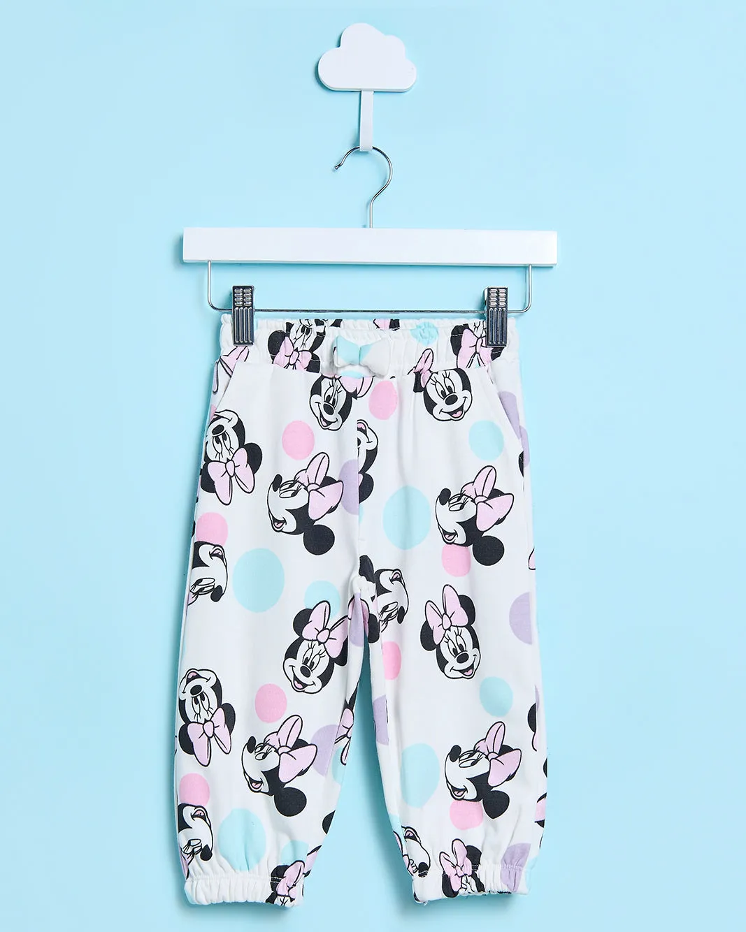 Infant Girls Ivory Minnie All Over Print Jogger sold by Redtag