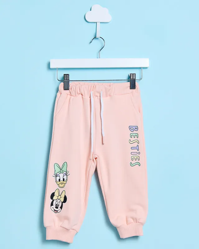 Infant Girls Pink Placement Print Daisy Jogger sold by Redtag