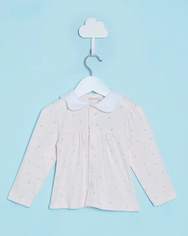 Infant Girls Ivory Embroidered Blouse sold by Redtag