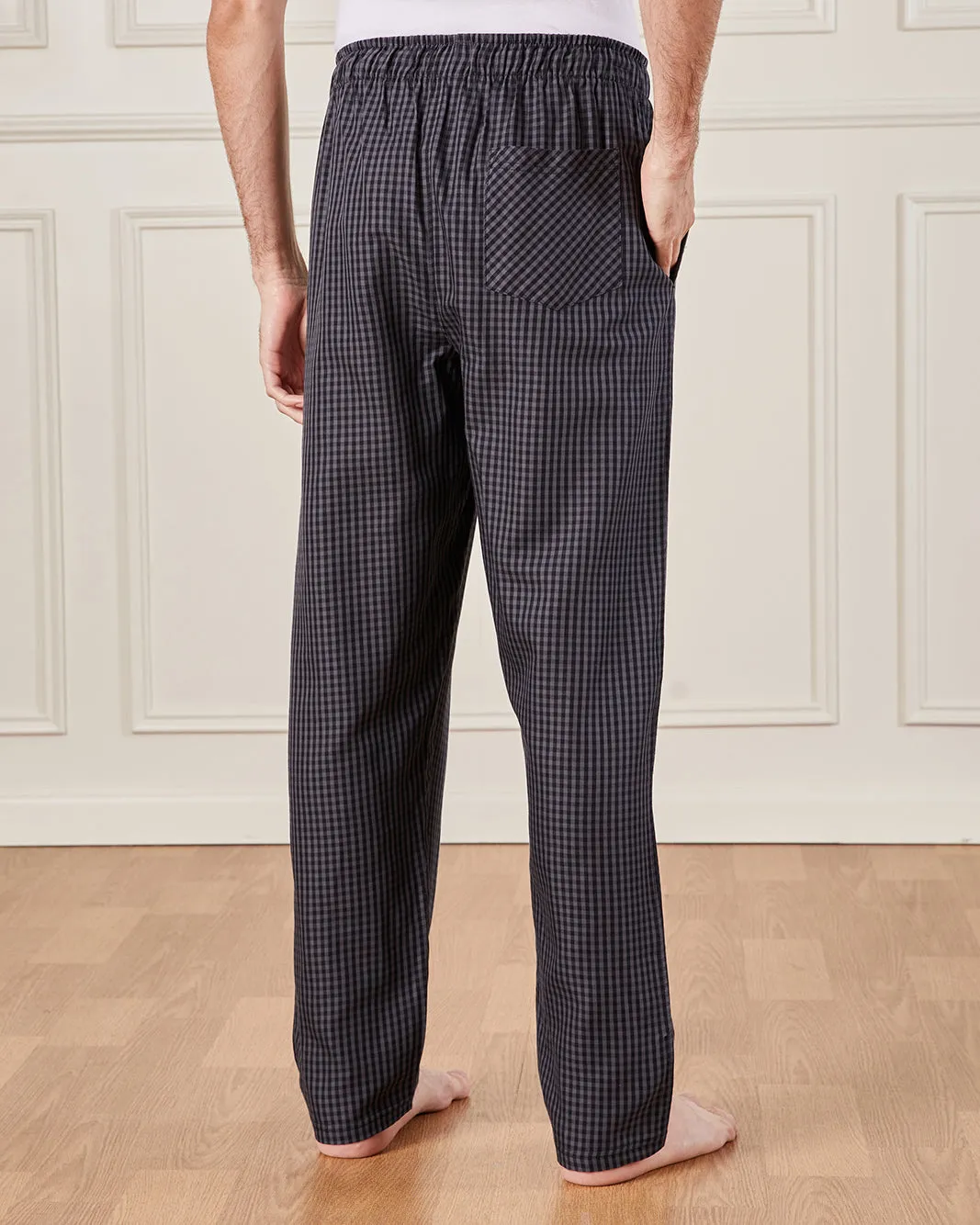Men Charcoal Checkered Pyjama Bottom sold by Redtag product image thumbnail 3