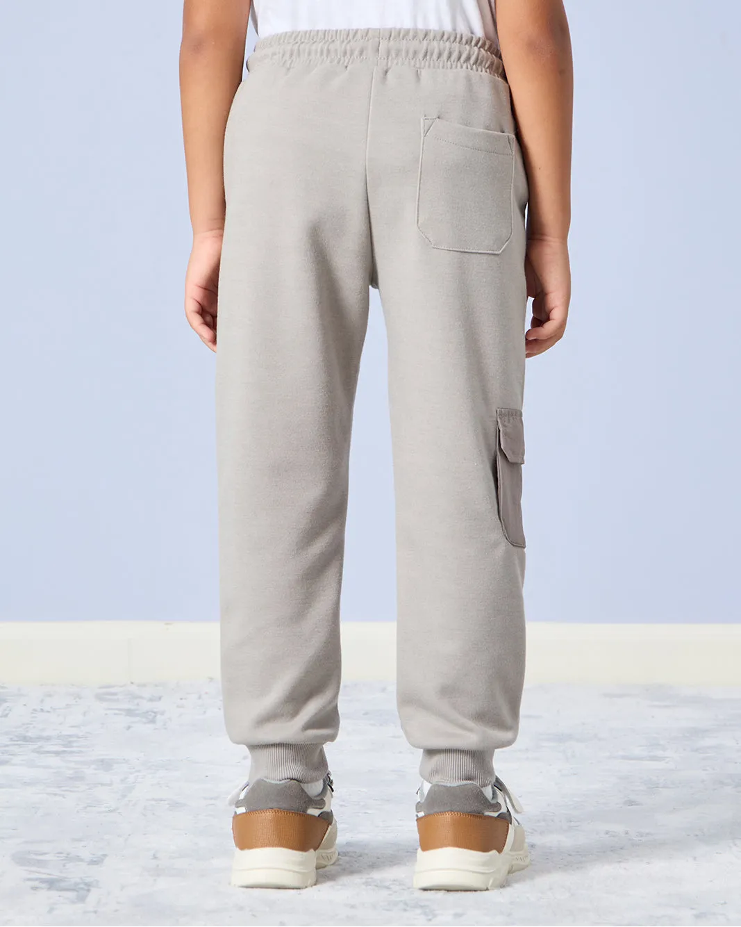 Boys Grey Cargo Track Pants sold by Redtag product image thumbnail 3