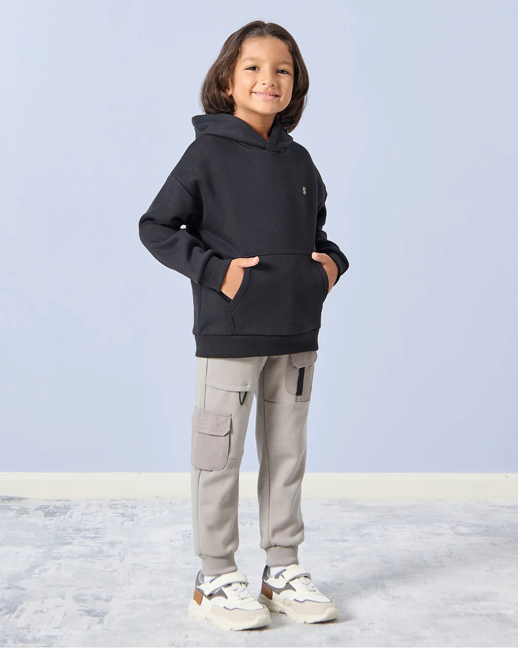Boys Grey Cargo Track Pants sold by Redtag product image thumbnail 2