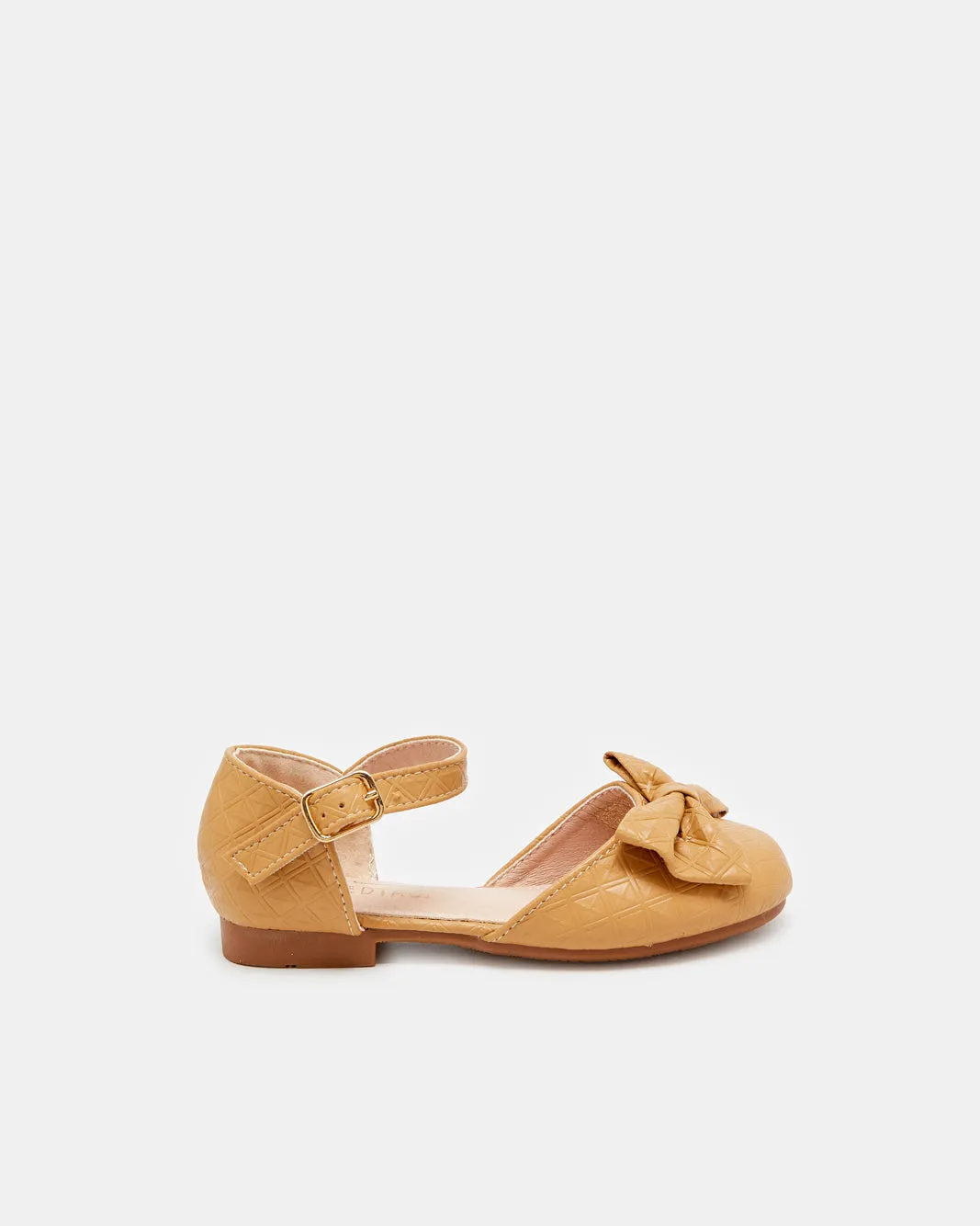Girls Beige Bow Ballerina sold by Redtag