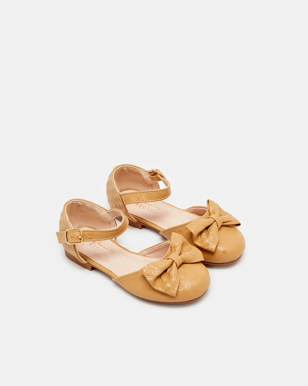 Girls Beige Bow Ballerina sold by Redtag product image thumbnail 2