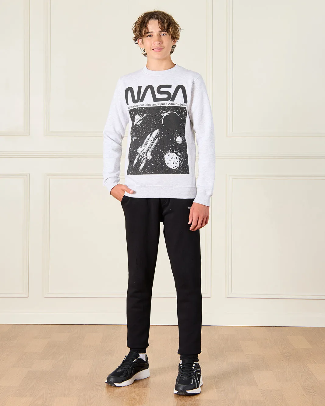 Senior Boys Grey Nasa Print Sweatshirt sold by Redtag product image thumbnail 2