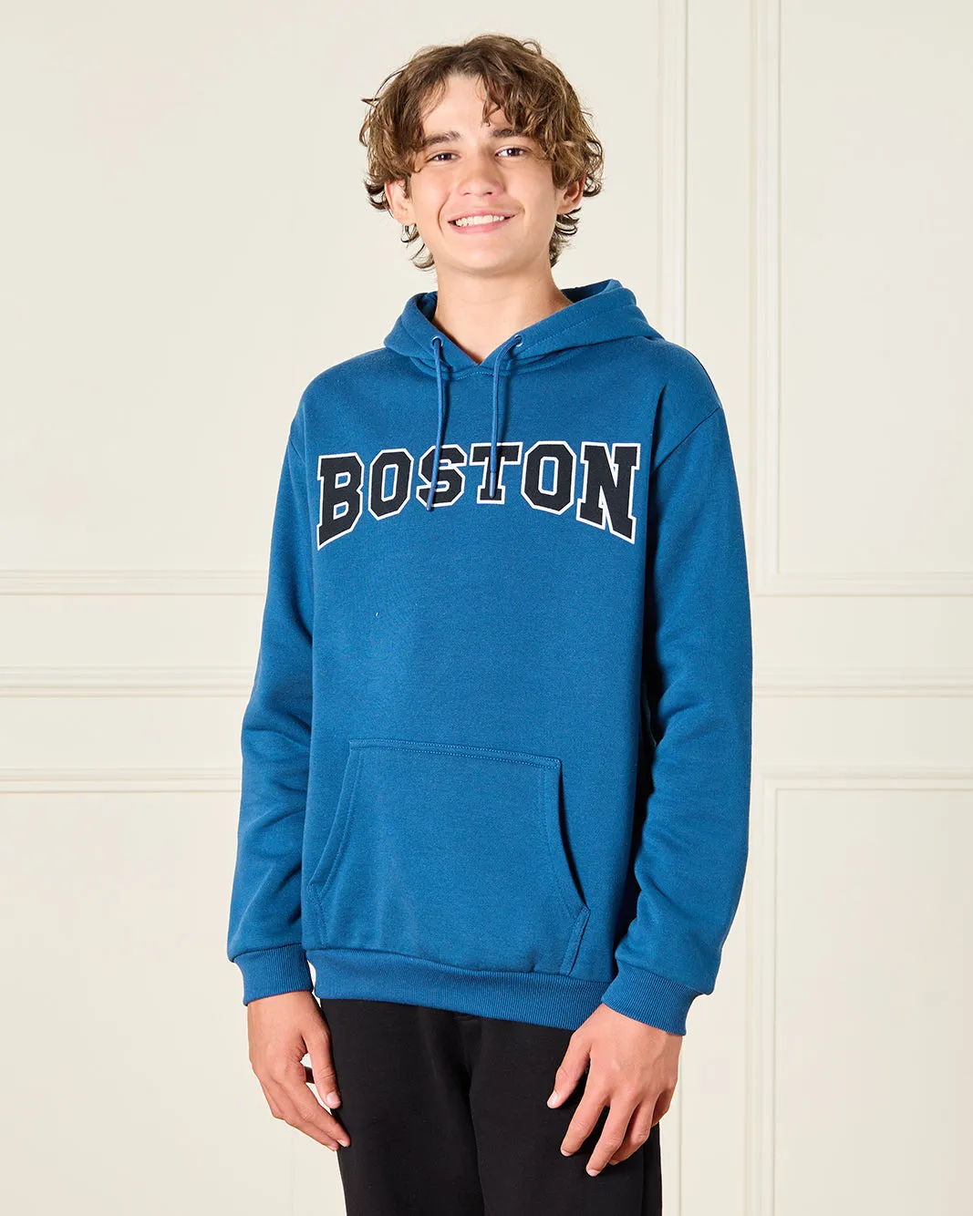 Senior Boys Blue Boston Over Size Sweatshirt sold by Redtag product image thumbnail 5