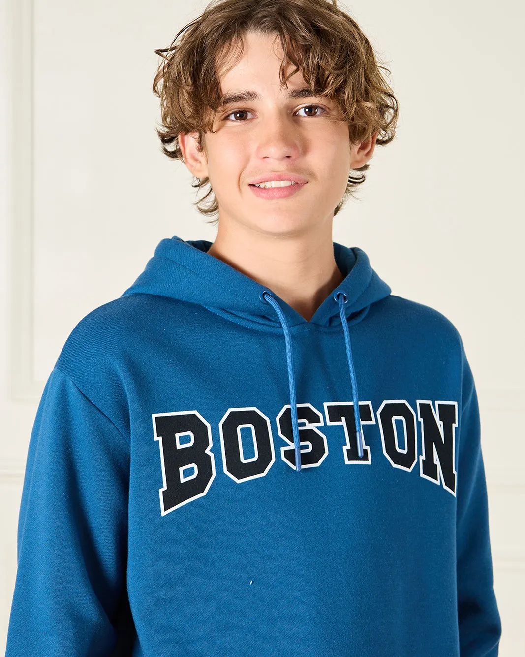 Senior Boys Blue Boston Over Size Sweatshirt sold by Redtag product image thumbnail 4