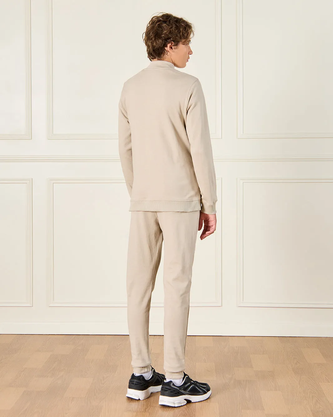 Senior Boys Beige Kentucky Half Zip Neck Jogger Set (2 Piece) sold by Redtag product image thumbnail 4