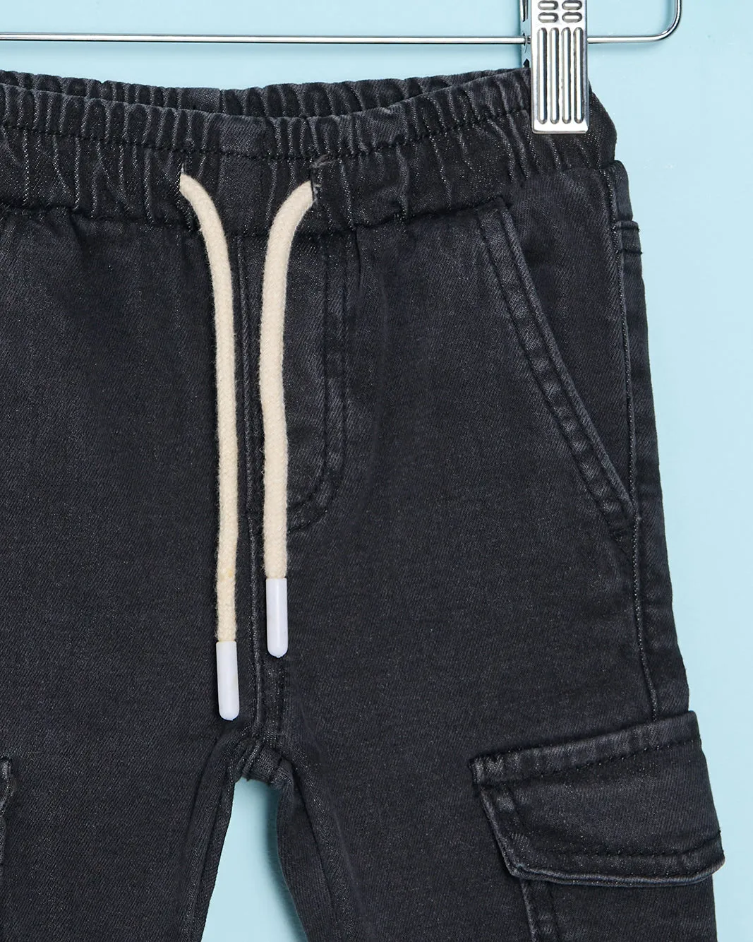 Infant Boys Navy Stretch Denim Jogger Jeans sold by Redtag product image thumbnail 2