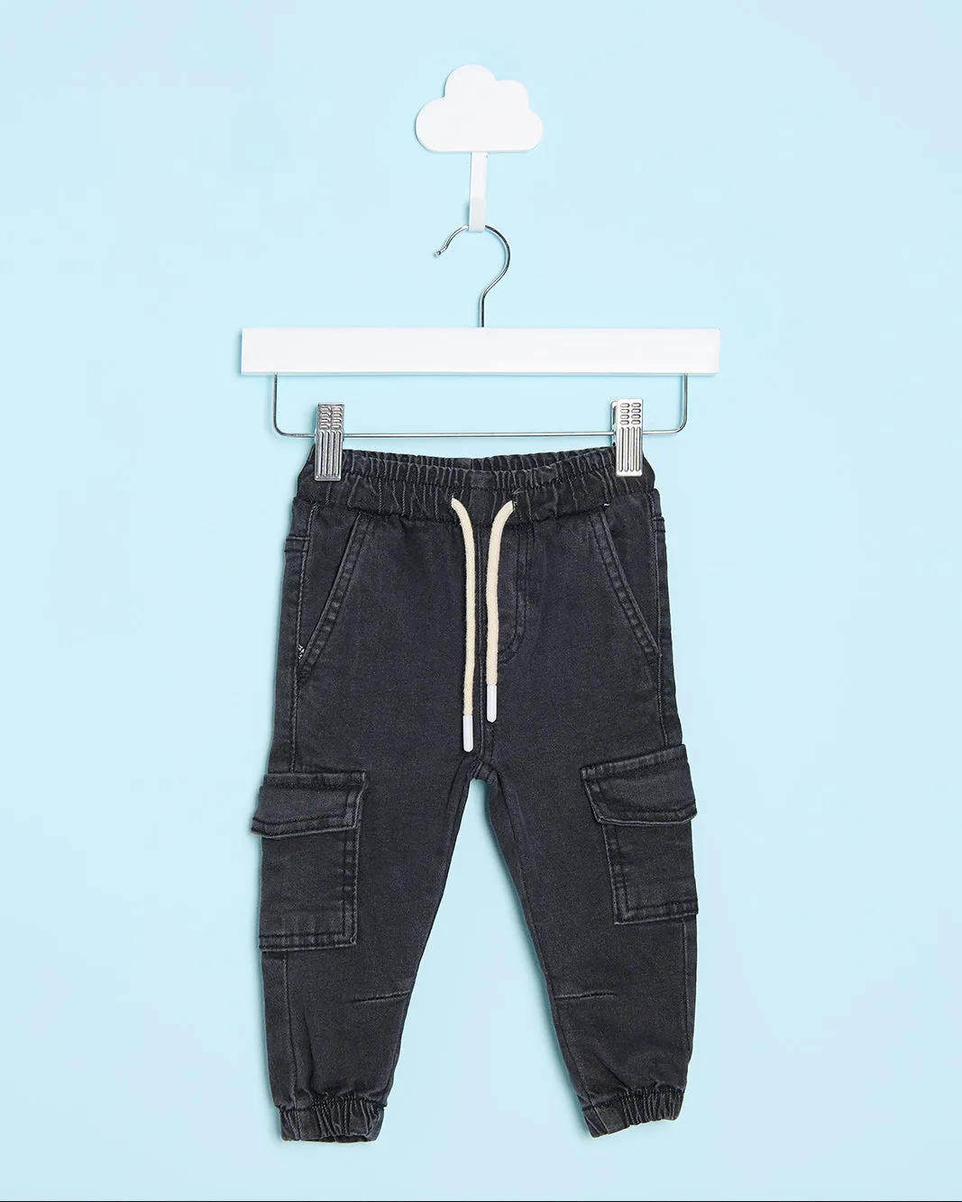 Infant Boys Navy Stretch Denim Jogger Jeans sold by Redtag
