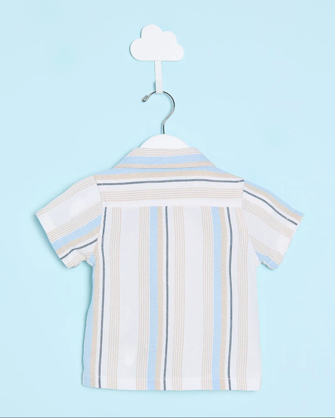 Infant Boys Blue Striped Shirt sold by Redtag product image thumbnail 4