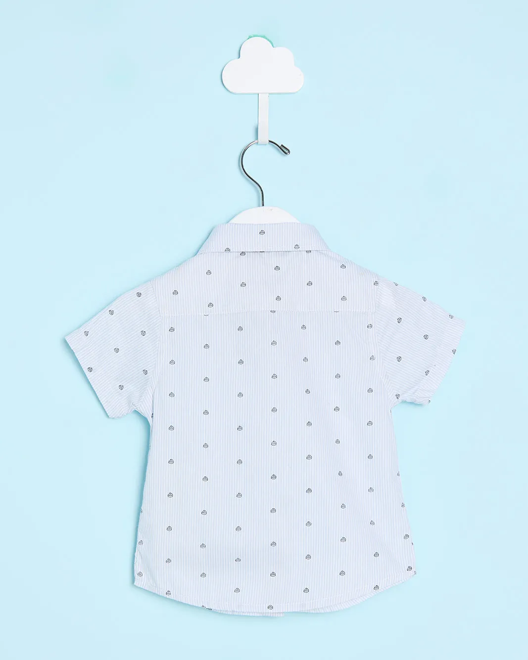 Infant Boys Blue Printed Shirt With A Bow sold by Redtag product image thumbnail 4