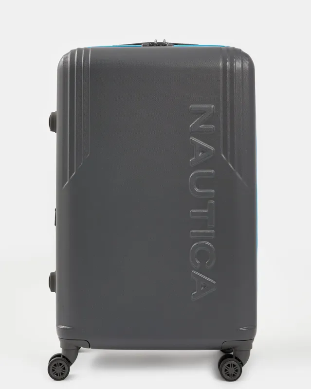 Nautica Grey 360 Spin Trolley Luggage 28 Inch sold by Redtag