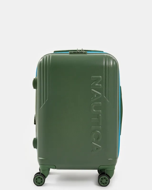 Nautica Green 360 Spin Trolley Luggage 20 Inch sold by Redtag