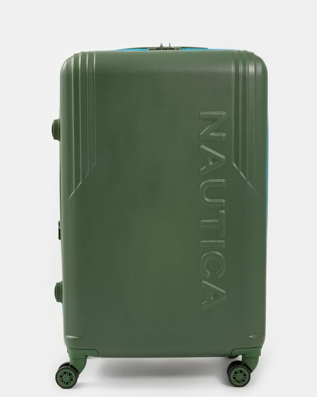 Nautica Green 360 Spin Trolley Luggage 28 Inch sold by Redtag
