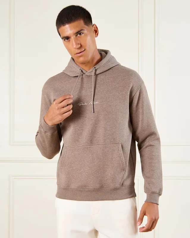 Men Beige Hooded Sweatshirt sold by Redtag