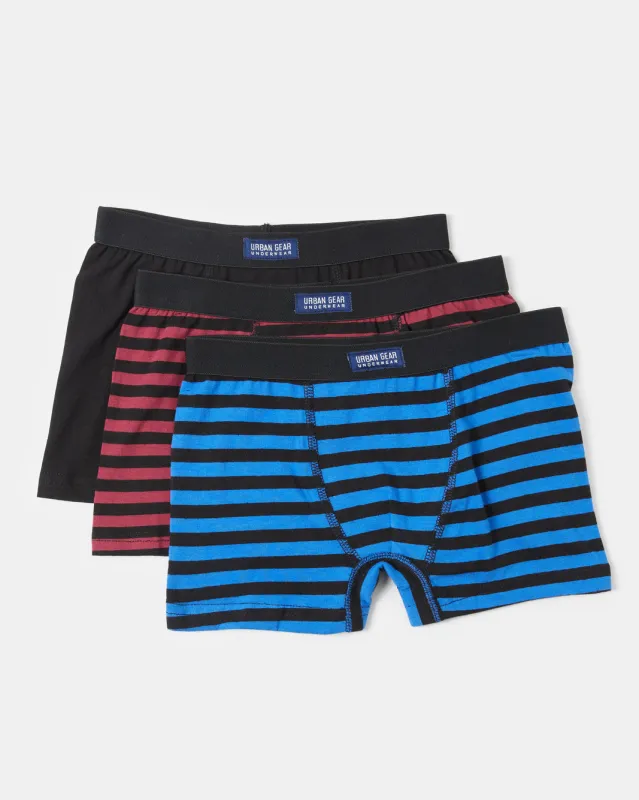 Boys Assorted Striped Boxer Brief Pack (Set Of 3) sold by Redtag