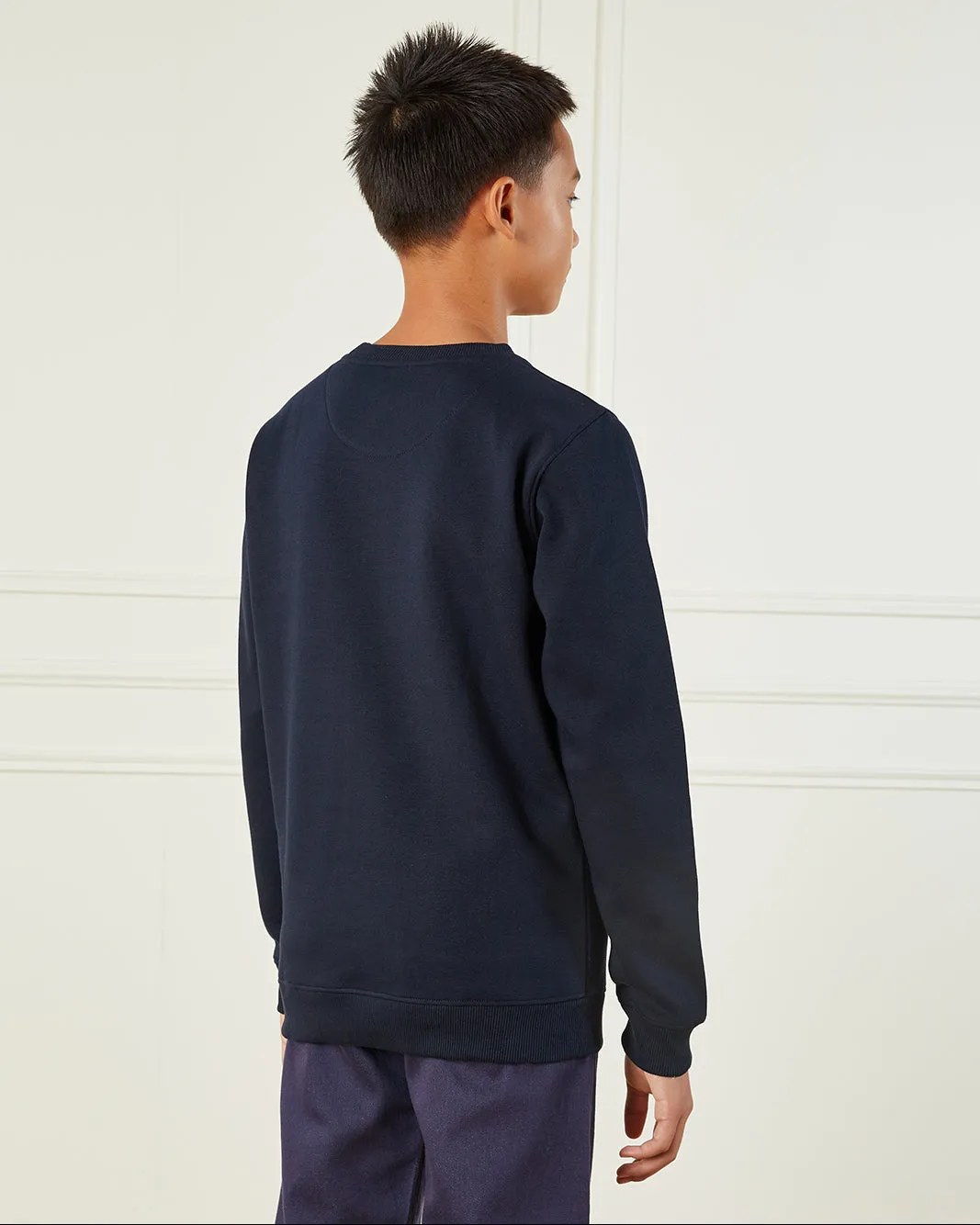 Senior Boys Navy Plain Sweatshirt sold by Redtag product image thumbnail 3