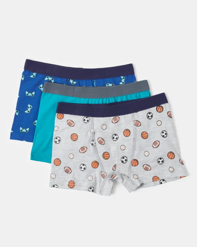 Boys Assorted Boxer Brief Pack (Set Of 3) sold by Redtag