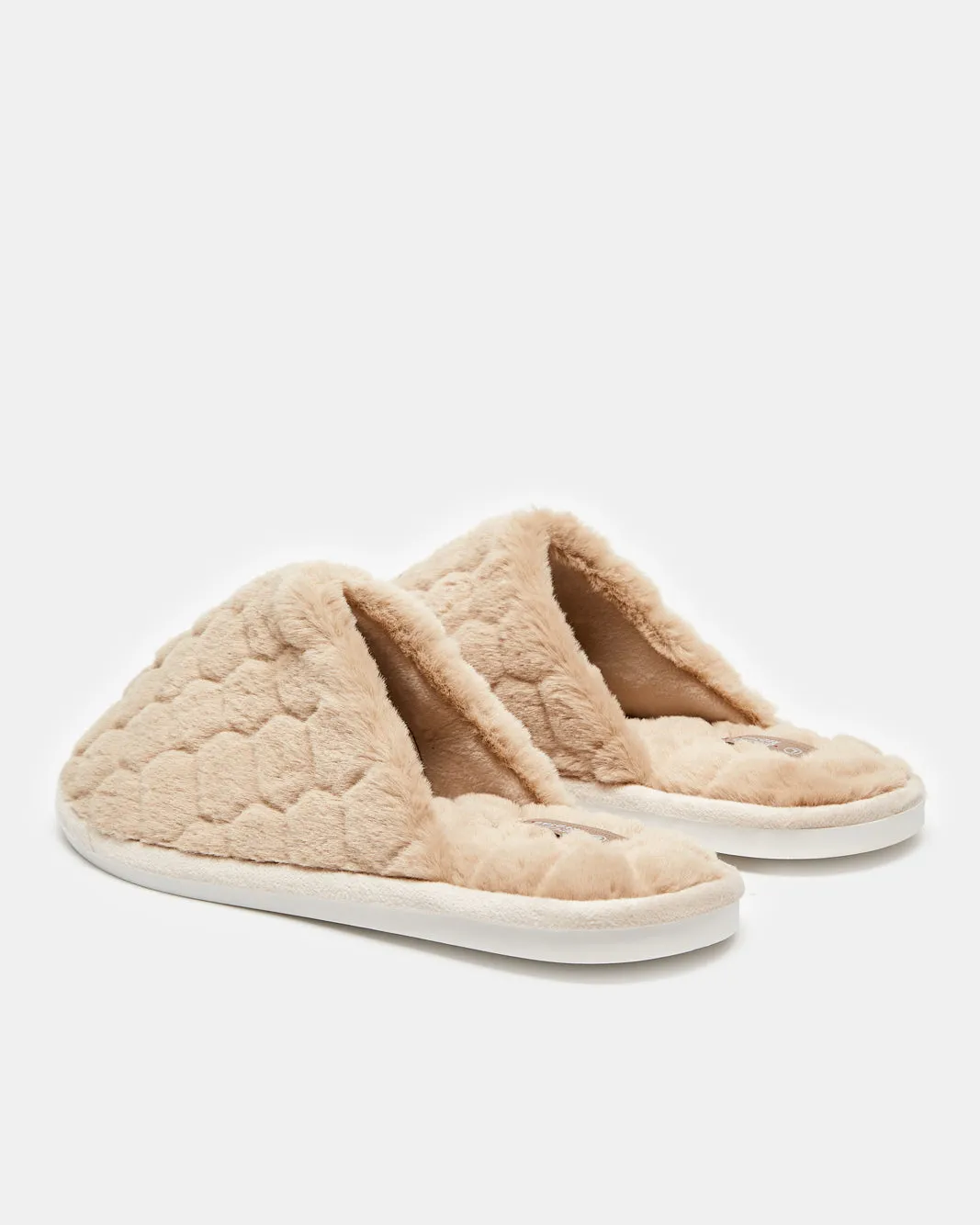 Men Beige Fur Slippers sold by Redtag product image thumbnail 3
