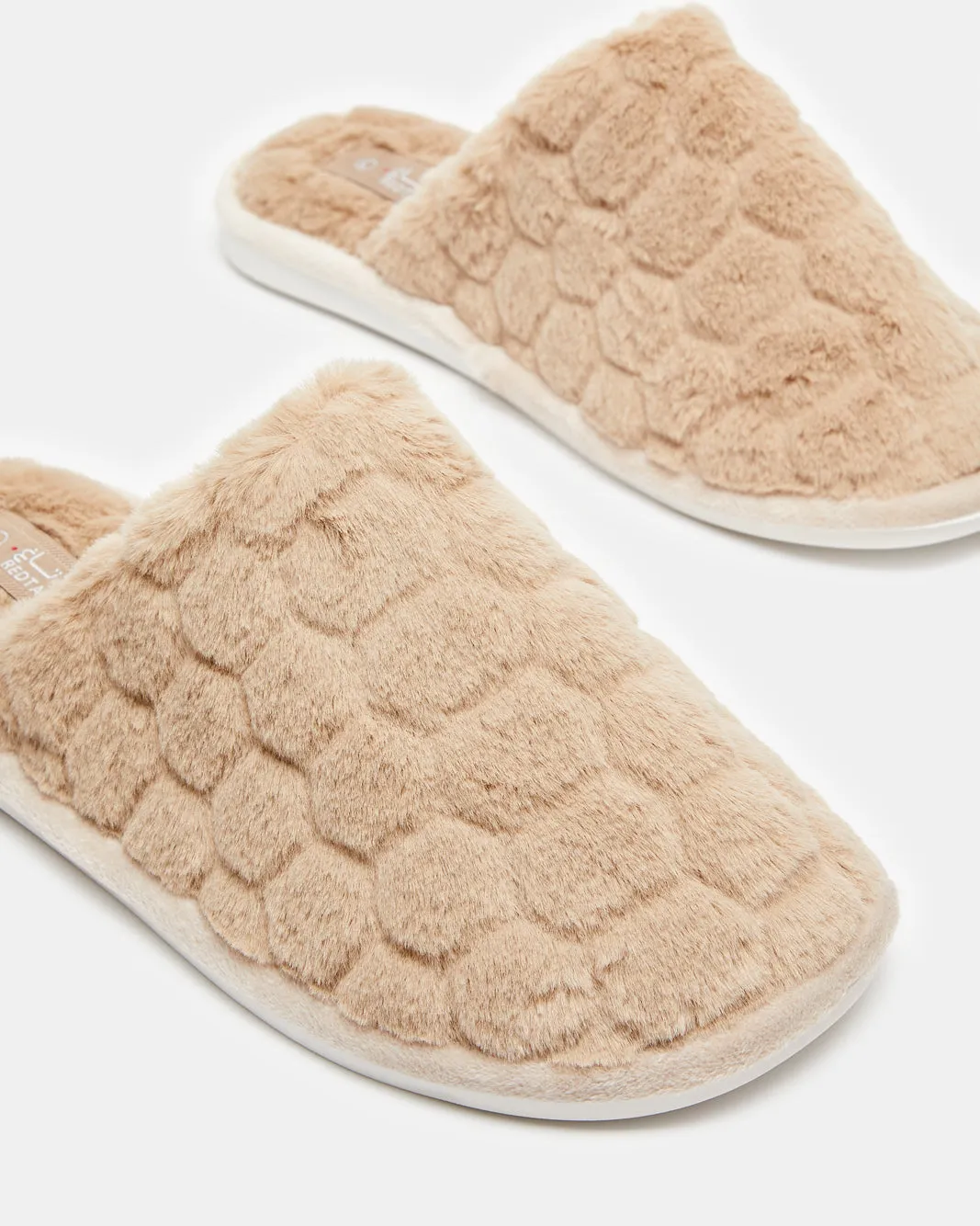 Men Beige Fur Slippers sold by Redtag product image thumbnail 4
