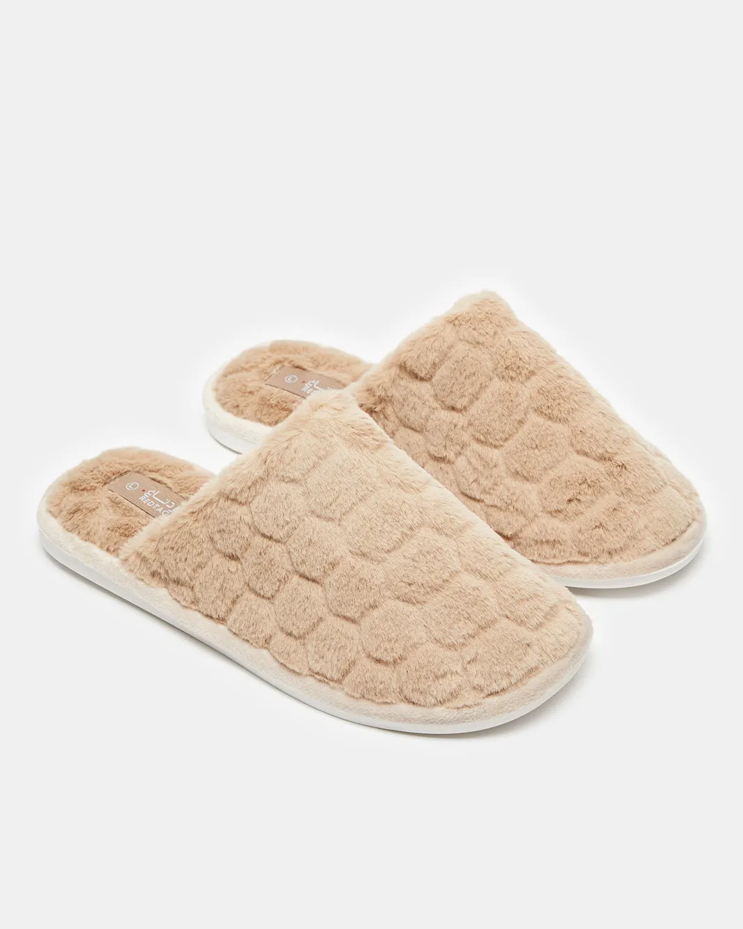 Men Beige Fur Slippers sold by Redtag product image thumbnail 2