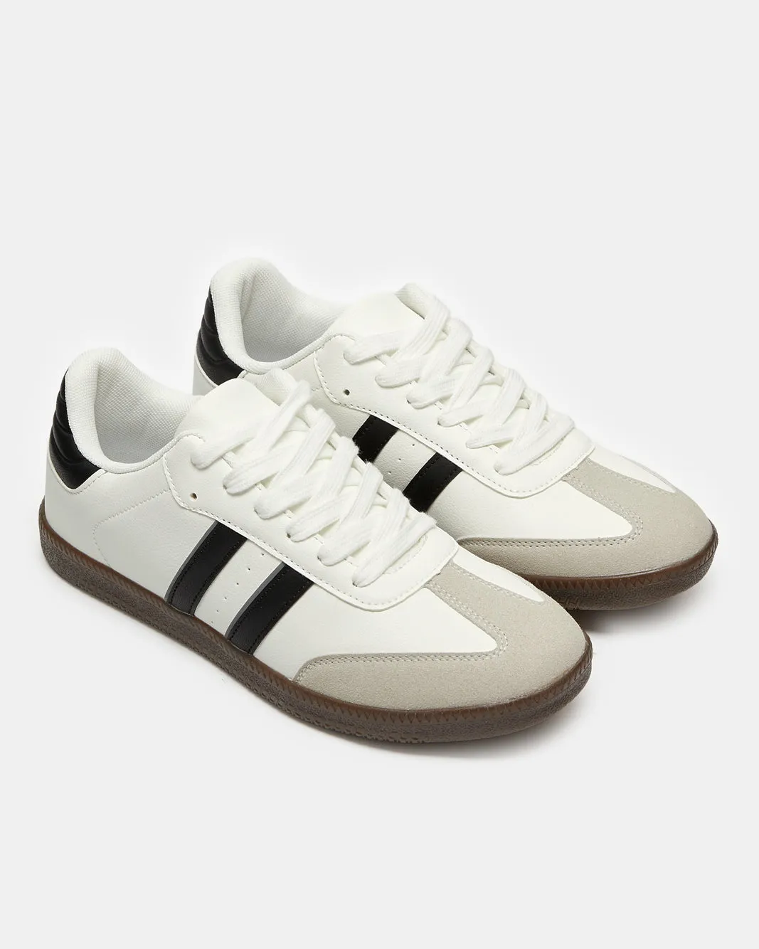 Men White Striped Sneakers sold by Redtag product image thumbnail 2