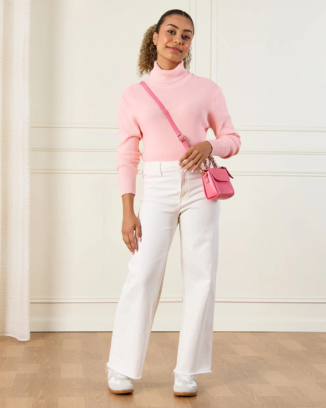 Senior Girls Pink Knitted Sweater sold by Redtag product image thumbnail 2