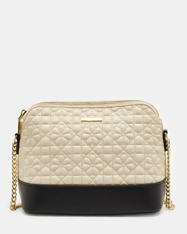 Women Beige And Black Cross Body Bag sold by Redtag