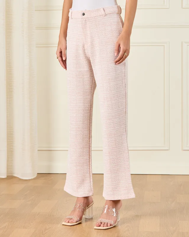 Women Beige Wide Leg Trousers sold by Redtag