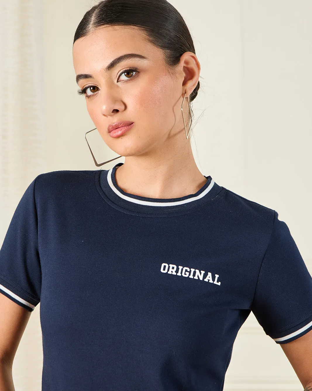 Women Grey Back Print T-Shirt sold by Redtag product image thumbnail 4