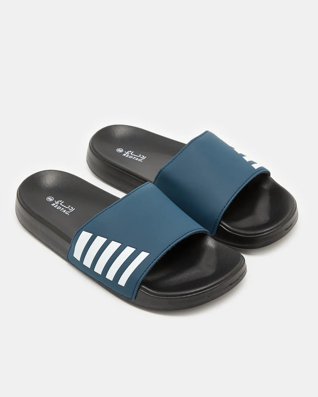 Men Blue Padded Slide sold by Redtag product image thumbnail 2